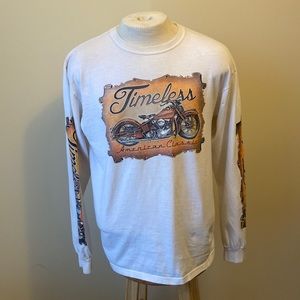 Hot Leathers Large Timeless American Classic Long Sleeves T-shirt
